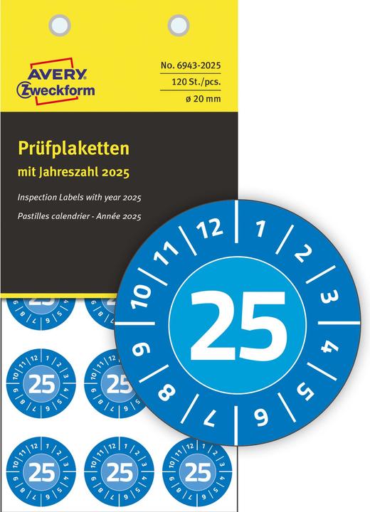 Avery Prüfplaketten