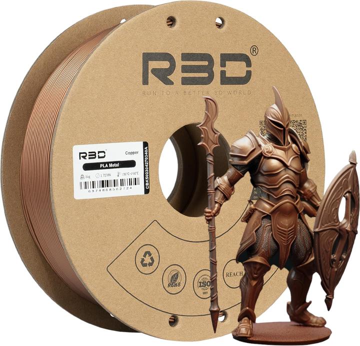 Actual product image R3D PLA-Metal Copper Filament 1.75mm 1Kg (PLA, 1.75 mm, 1000 g, Copper)
