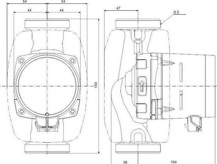Productafbeelding Grundfos Verwarmingscirculatiepomp ALPHA2 (Pomp voor huishoudelijk water)