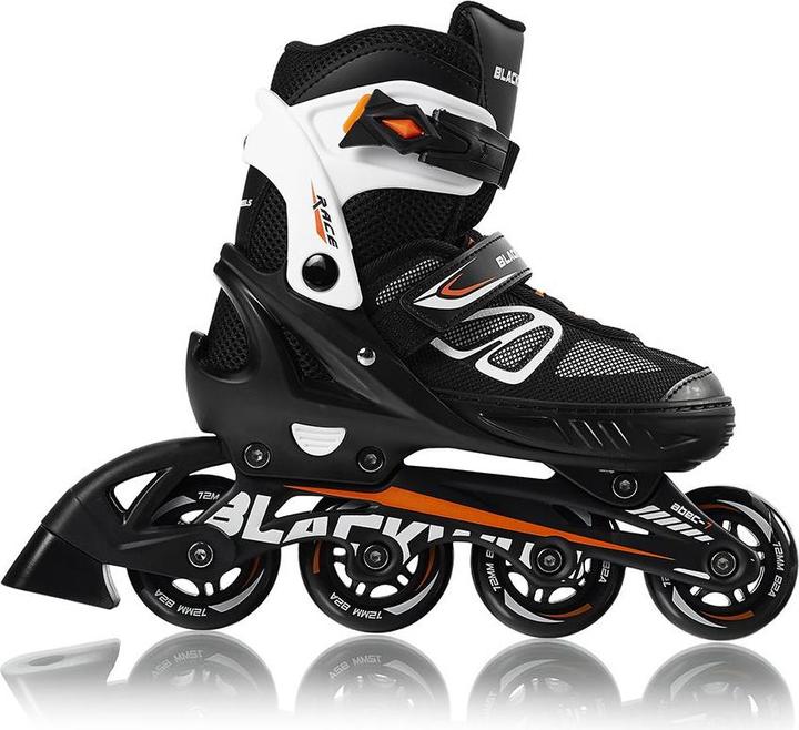 Orange, White, Black