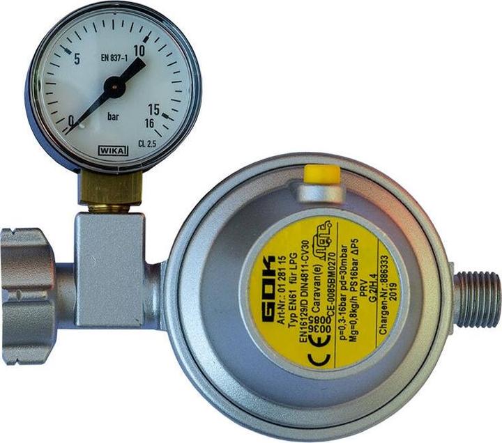 GOK Sicherheitsdruckregler 30mbar m/Manometer