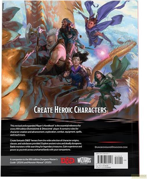 Actual product image Wizards of the Coast Book - Roleplaying - Dungeons & Dragons - Player's Handbook 2025 (English)