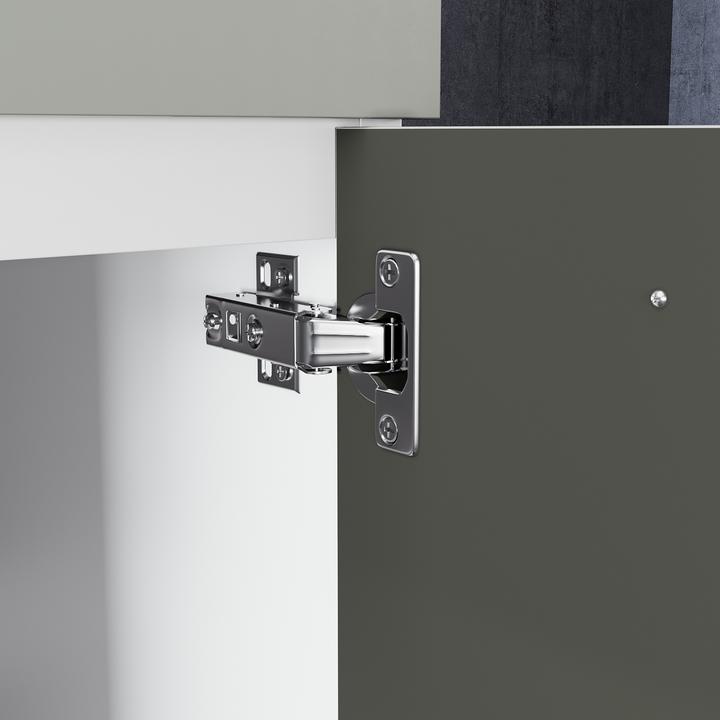 Immagine prodotto SONNI Meuble de salle de bain, meuble haut, blanc étroit, brillant 30 cm, suspension large
