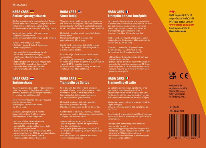 Produktbild Haba Cars - Action-Sprungschanze