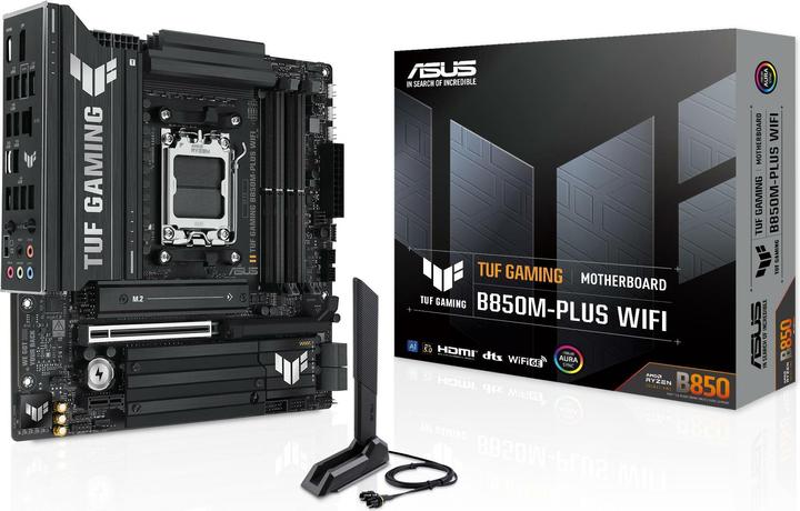 Actual product image ASUS TUF Gaming B850M-Plus Wifi (AM5, AMD B850, mATX)