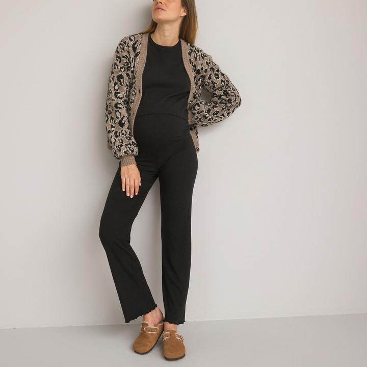 Produktbild La Redoute Collections Ausgestellte Umstands-Leggings mit hohem Stretch-Bund (XL)