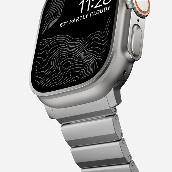 Image du produit Nomad Strap Titanium Silver V2 42/44/45/49mm (35 mm, Titane)