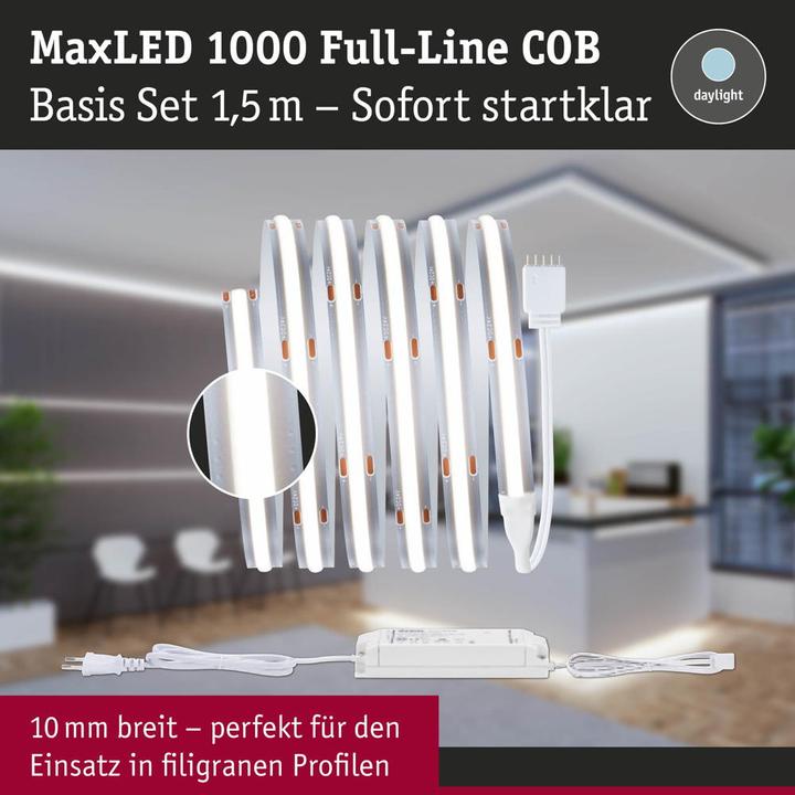Actual product image Paulmann MaxLED 1000 Full-Line COB Stripe Set (Daylight, 150 cm, Indoor)