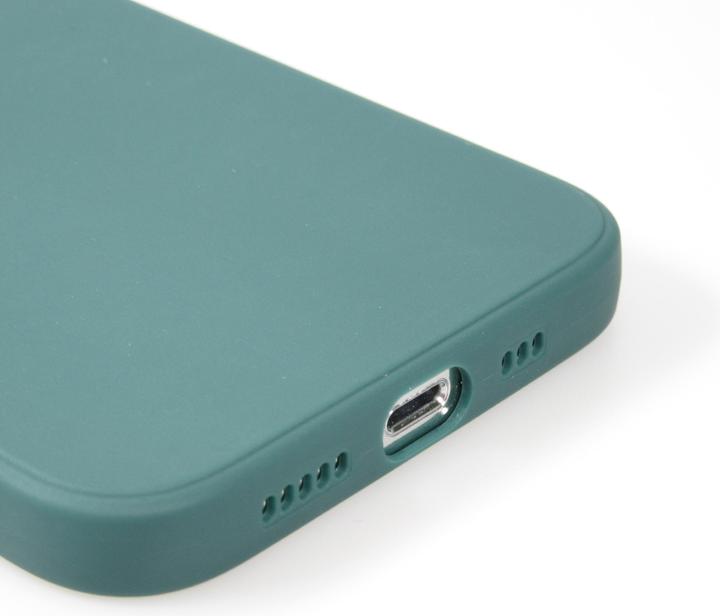Actual product image PhoneLook Coque Silicone Mat Coeur doré (Apple iPhone 14)