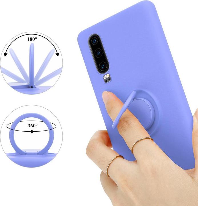 Actual product image Cadorabo TPU Liquid Ring Silicone Case Cover (Huawei P30)