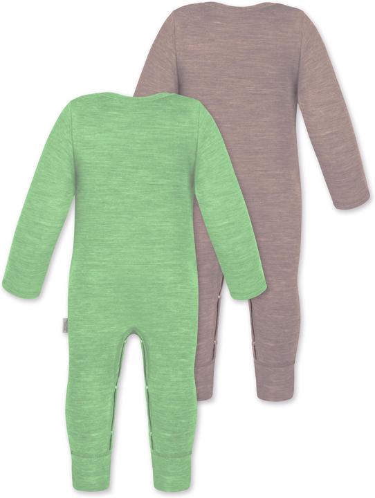 Actual product image Normani 2-pack baby merino romper "Tangoio" - 9595 (56)