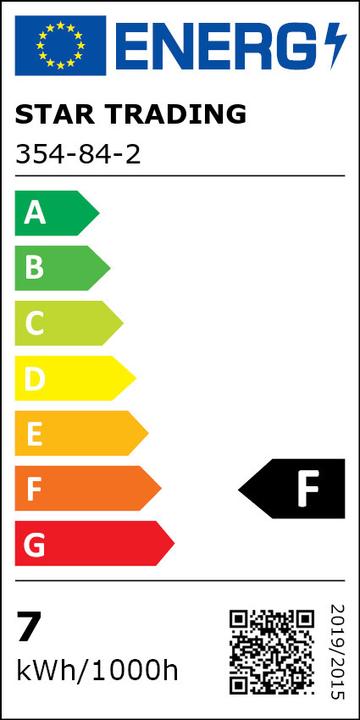 Energie-Label Star Trading LED Leuchtmittel E27 A60 Soft Glow 3-step memory (E27, 6.50 W, 700 lm, F)