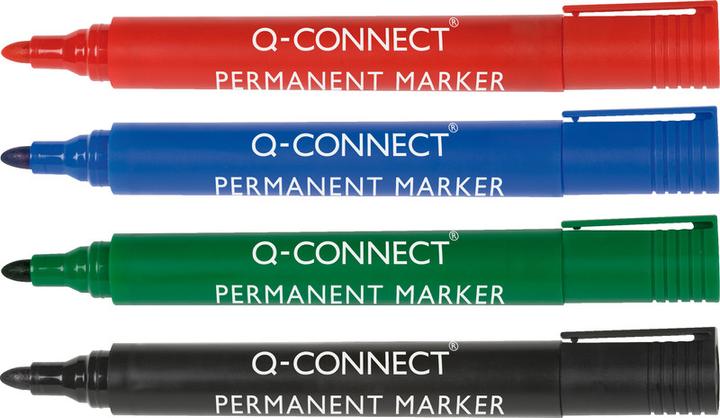 Produktbild Q-Connect Permanent Marker mit Rundspitze (Black, 2 mm, 1 x)