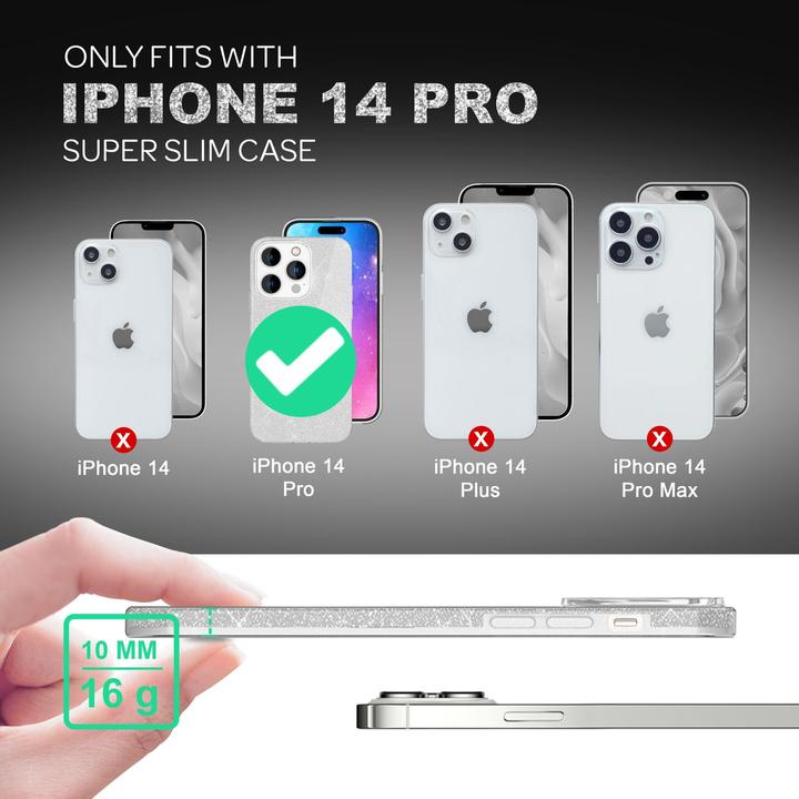 Immagine prodotto Nalia Copertina glitterata (Apple iPhone 14 Pro)