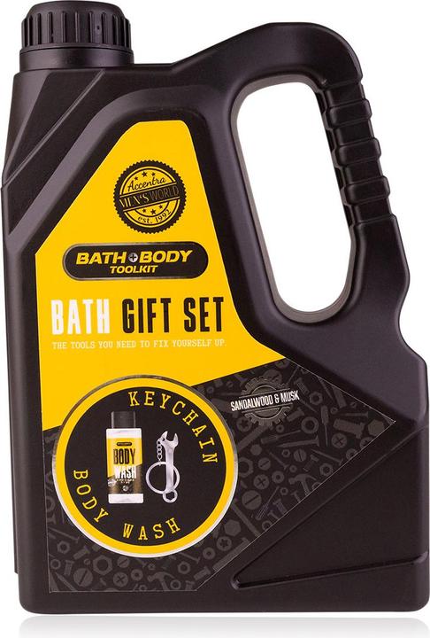 Actual product image Accentra Geschenkset für Männer BATH + BODY TOOLKIT in Ölkanisterform (Hair care set)