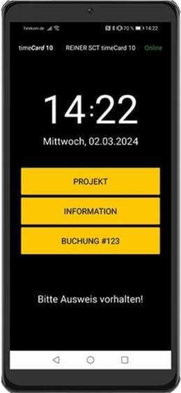 Produktbild Reiner SCT timecard Terminal APP Jahreslizenz 5 MA