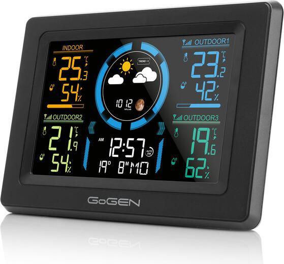 Actual product image GoGen Weather station ME 3397 Black