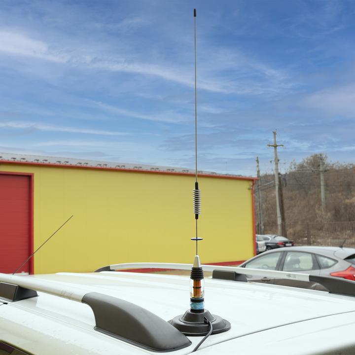 Produktbild PNI Paket President Richard ASC 10M CB-Funkgerät + ML70 CB-Antenne, Länge 70 cm, 26–30 MHz, 200 W
