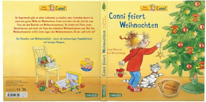 Produktbild Conni-Bilderbücher: Conni feiert Weihnachten (Pappenbuch mit Klappen) (Deutsch, Liane Schneider, 2018)