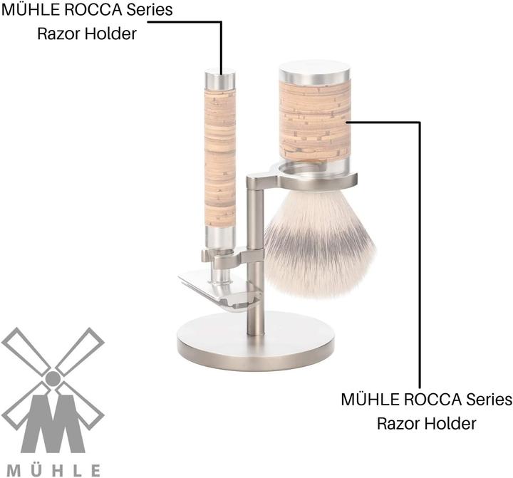 Actual product image Mühle Rocca holder matt for shaving set with plane
