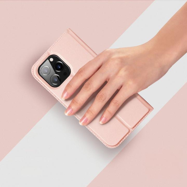 Produktbild Dux Ducis Skin Pro Wallet Case for iPhone 15 Pro Max - Pink (Apple iPhone 15 Pro Max)
