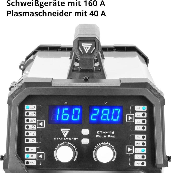 Produktbild Stahlwerk Kombi Schweissgerät CTM-416 PULS 6-in-1 160 A