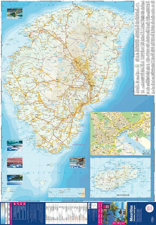 Produktbild Landkarte Mauritius, Réunion, Rodrigues (1:90.000)