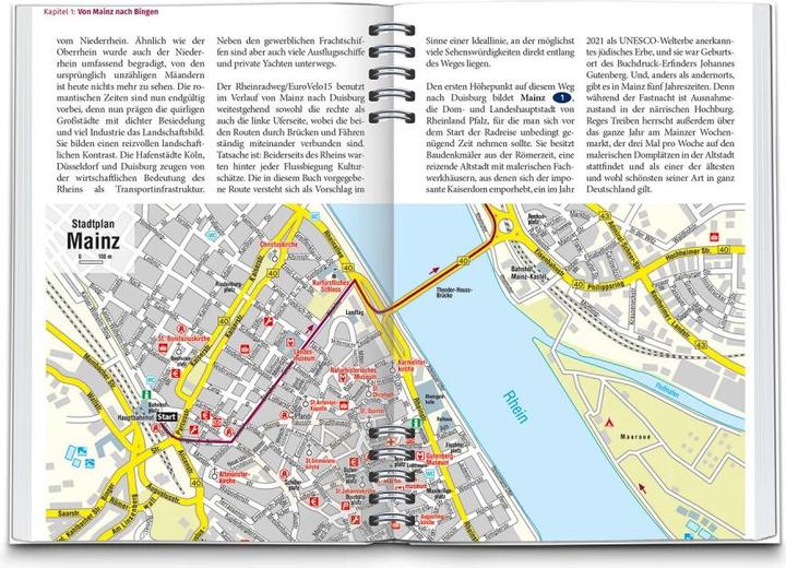 Immagine prodotto RadReiseFührer Rheinradweg von Mainz bis Duisburg (Tedesco, Bussola, 2022)
