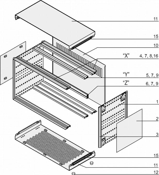 Immagine prodotto Schroff alloggiamento completo ratiopacPRO - RATIOPAC PRO 6HE 84TE 435T (Rack da 19 pollici)