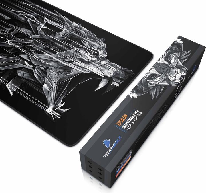 Actual product image Titanwolf Gaming Mouse Pad, XXXL Speed Mouse Mat 1200 x 400 mm, Speed & Precision, Epsilon (3XL)