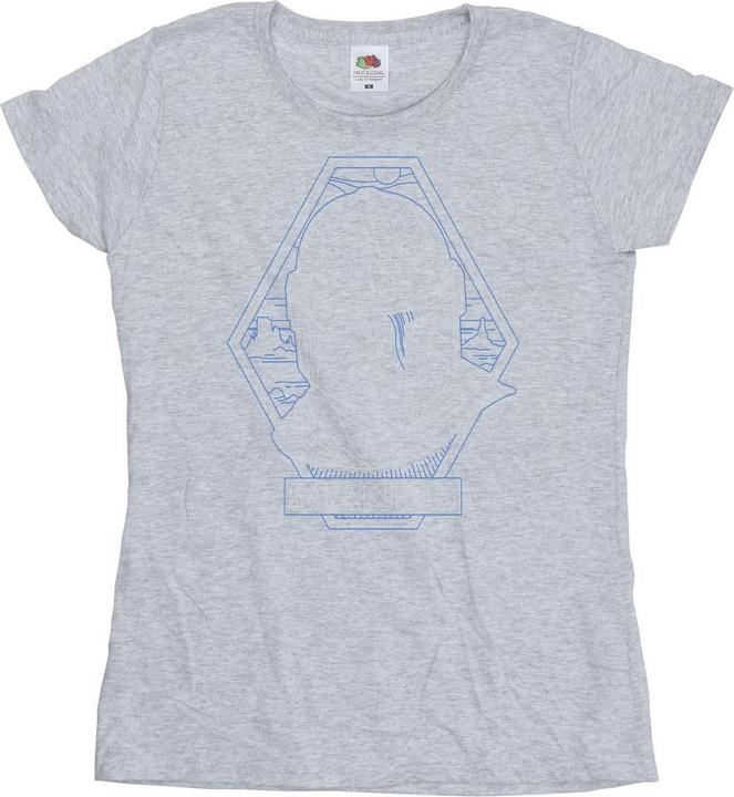 Immagine prodotto Star Wars The Mandalorian Outline Helm Diamond Maglietta Donna (S)