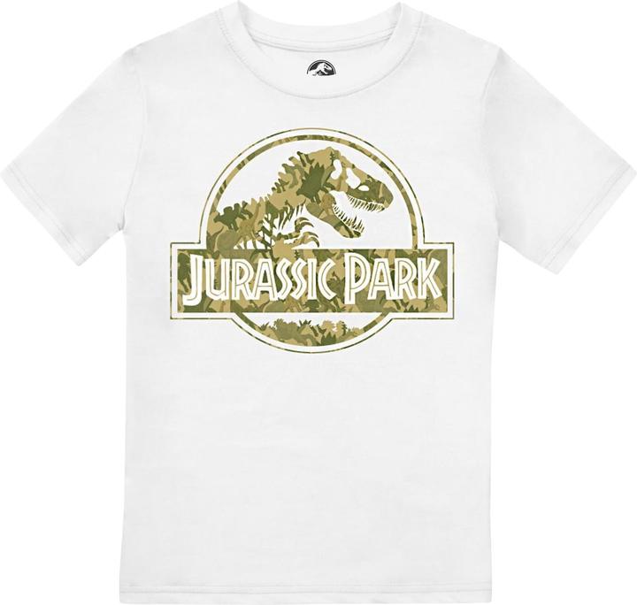 Jurassic Park Dino Camo TShirt Logo Jungen