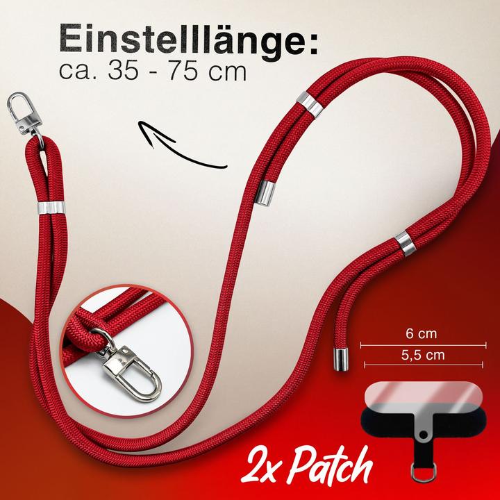 Actual product image Nalia HoldMe Lanyard Handykette – Universal Trageband für Smartphones - Verstellbar, Soft & Elastisch