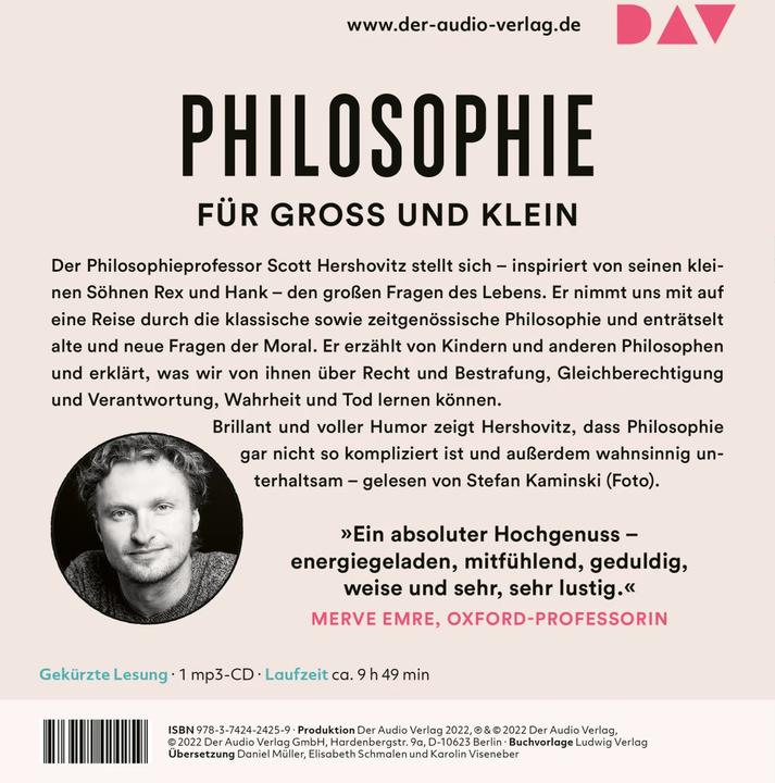 Actual product image The meaning of everything - or at least almost. Surprising insights of a philosopher (Scott Hershovitz, Daniel Mueller, Karolin Viseneber, Elisabeth Schmalen, Stefan Kaminski, German)