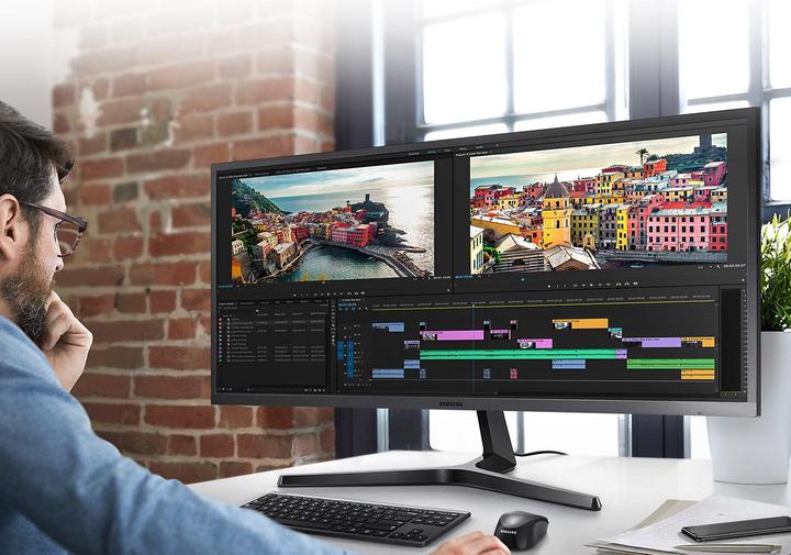 Actual product image Samsung LS34J550WQRXEN (3440 x 1440 pixels, 34")