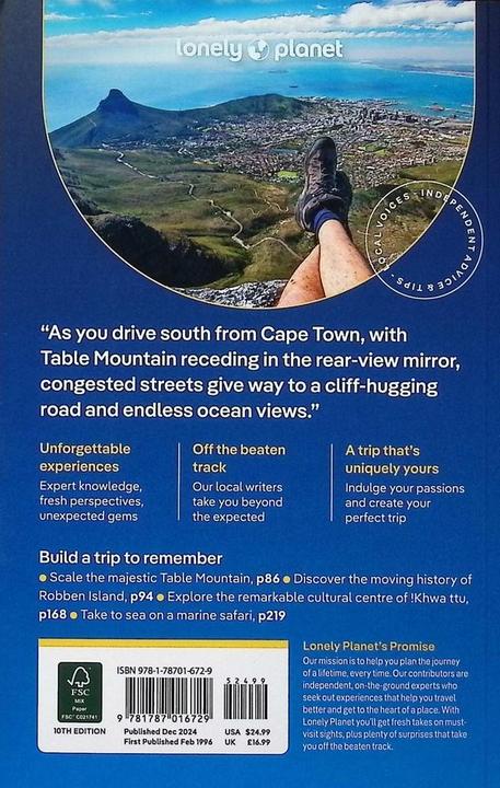 Immagine prodotto Cape Town & the Garden Route (Inglese, Grosberg Michael, Fitzgerald Mary, Githere Neemaetal, 2024)