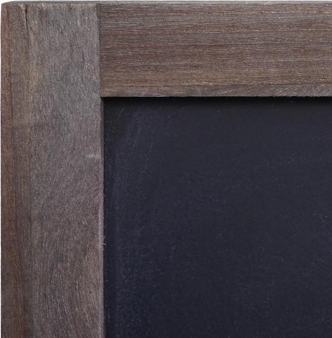 Actual product image Mendler Advertising board HWC-C51, wall board chalkboard, 55x34x2cm, wood shabby-look vintage - grey-brown (55 x 34 x 2 cm)
