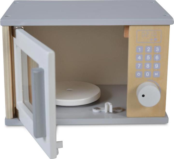 Actual product image Moni Toy Microwave 4332 Wood