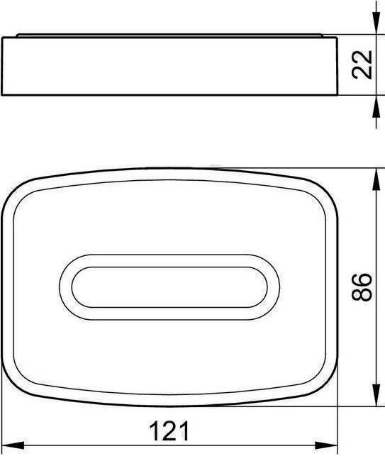 Actual product image Keuco Soap dish ELEGANCE Kri-gl dish w holder vc
