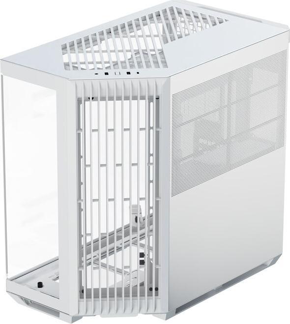 APNX V1 PC case, midi tower, ATX, tempered glass - white (ATX)