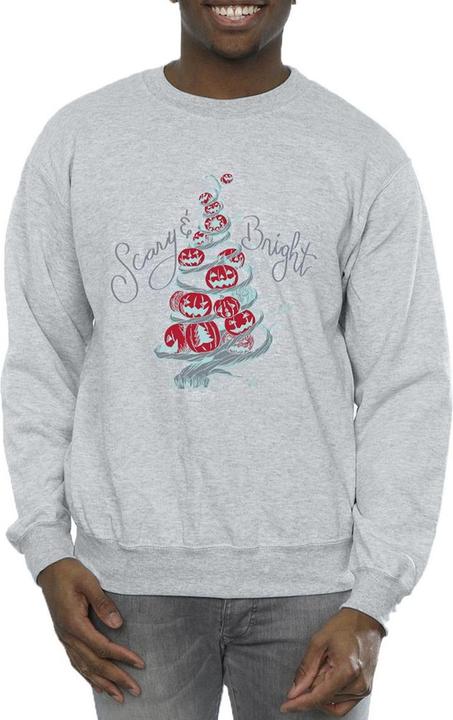 Actual product image Disney Mens The Nightmare Before Christmas Scary & Bright Sweatshirt (XL)