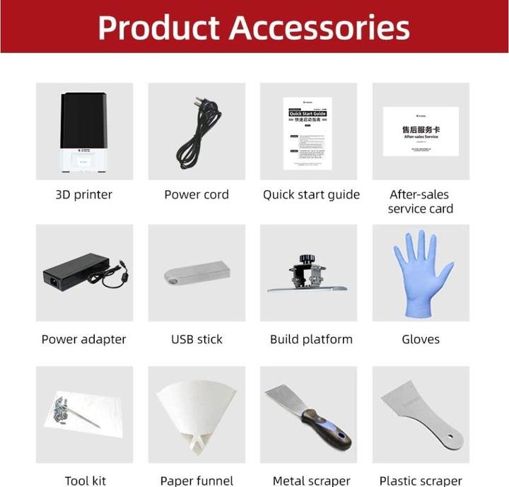 Actual product image FlashForge 3d printer Foto 8.9 LCD Mono