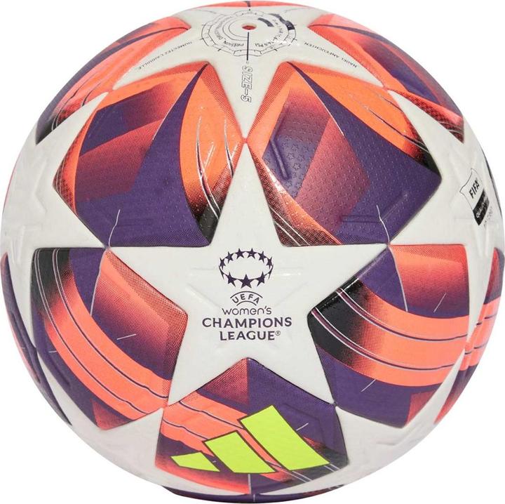 Produktbild adidas Piłka nożna W UCL Pro biało-fioletowo-różowa IS7437 5