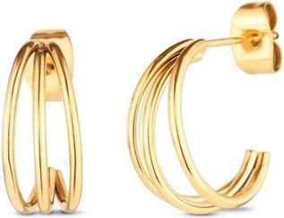 Vuch Elegant Hoop Earrings Made Of Gold-Plated Steel Elegy Gold