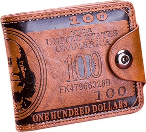 PhoneLook Geldbörse aus im Look einer 100-Dollar-Note