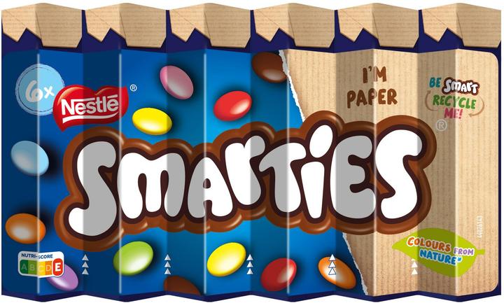 Produktbild Smarties Schokolinsen Hexatube 6 Stück (204 g)