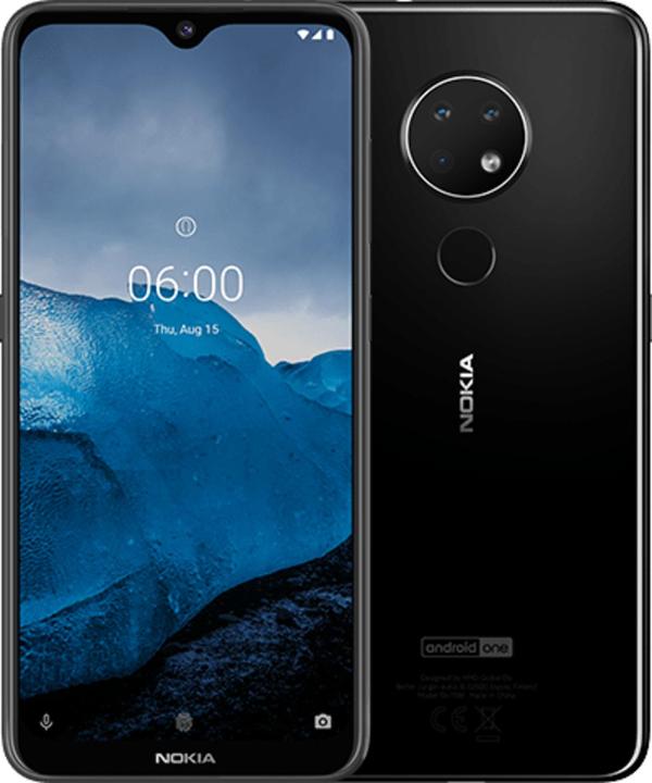 Produktbild Nokia 6.2 (64 GB, Ceramic Black, 6.30", Dual SIM + SD, 16 Mpx, 4G)
