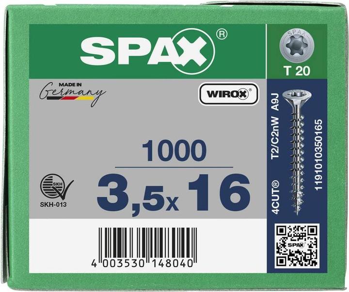 Produktbild Spax Spanplattenschrauben (1000 Schrauben pro Stück)
