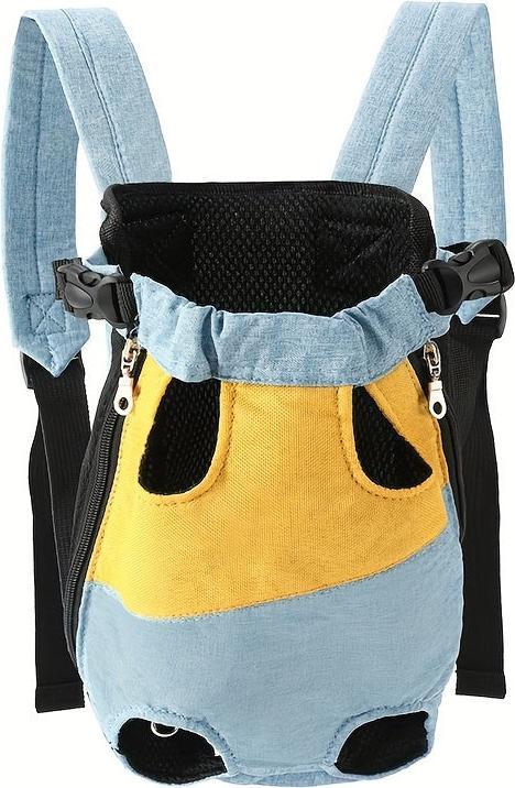 Alopini Adjustable pet backpack for dogs and cats, comfortable fit, polyester material with (Dog, Cat, Breathable)