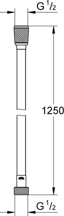 Immagine prodotto Grohe Tubo doccia VitalioFlex Silver (125 cm)